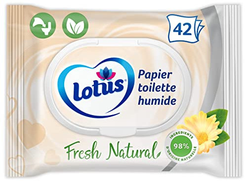 Lotus Carta igienica Humide Fresh Natural 42 fogli