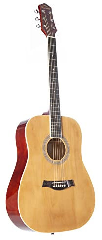 Red Hill D-1 NT Natural Westerngitarre, Dreadnought, Linde Decke, X-Bracing, Mahagoni Hals, Composite Griffbrett, Graph Tech NuBone Sattel, Hochglanz Finish, Chrom Hardware, Natur Farbe