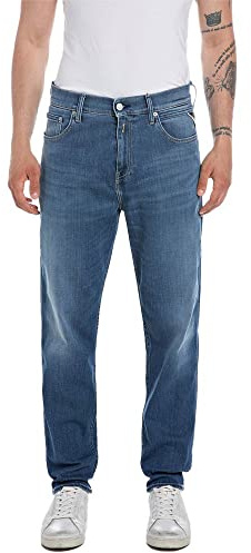 Replay Sandot Jeans, 009 Blu Medio, 30W x 30L Uomo