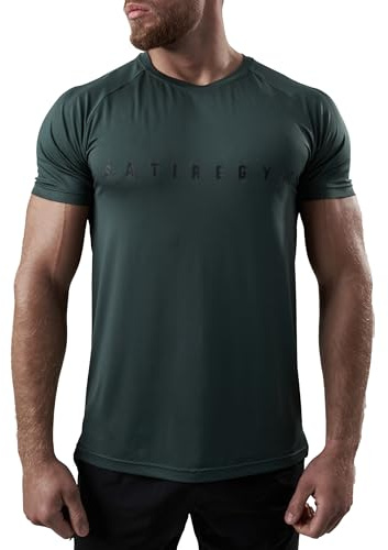 Satire Gym T-Shirt Sportiva da Uomo, S - XXL - Leggera e Traspirante, Ottimale per la Corsa e Fitness