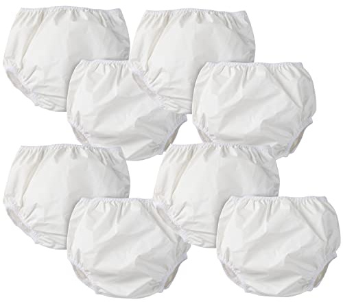 Gerber Unisex Baby 8 Pack Waterproof Diaper Cover And Toddler Training Underwear, White, 3T US