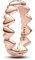 PANDORA Moments Reihe von Herzen Ring aus Sterling Silber mit rosévergoldeter Metalllegierung, Größe: 58, 183427C00-58