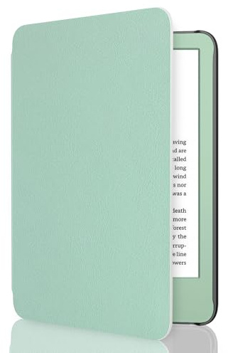 MoKo Case Fits 6 All-New Kindle (11th Generation-2024/2022 Release), Lightweight Shell Cover with Auto Wake/Sleep for Kindle 2024/2022 11th Gen e-Reader, Agave Green
