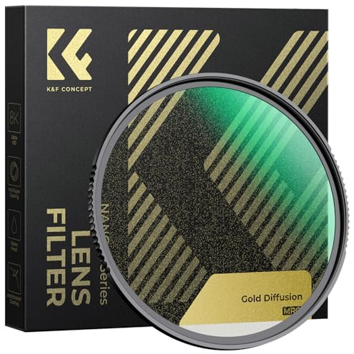 K&F CONCEPT Filter 67mm Gold Diffusion 1/4 Vintage Cinematic Optisches Glas mit Multi-Nano-Beschichtung (Nano-Xcel)
