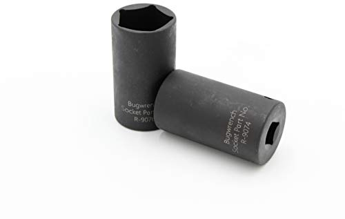 Penta Socket Set by Rauckman Utility Products - Includes Two 5-Point Utility Sockets - 3/8 Drive 13/16 and 1/2 Drive 13/16 - Impact Grade - Poleline Hardware Impact Grade Socket Set