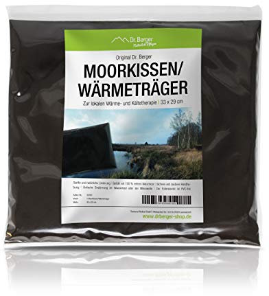 Dr. Berger Premium Natur Moorkissen Original Wärmeträger 33x29cm - Physio, Wellness und zuhause. Moorkissen Moorpackungen mit natürlichen verbrauchsmaterialien Torf Schlamm Fango Wärmekissen