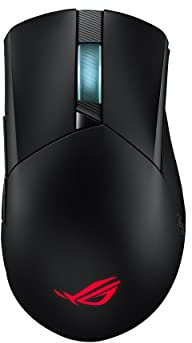 ASUS ROG Gladius III Wireless asymmetrische, kabellose Gaming-Maus (9.000-DPI-Sensor, Zero-Click-Latenz, exklusiver Push-Fit-Schaltersockel II, Aura-Sync-RGB-Beleuchtung), Schwarz