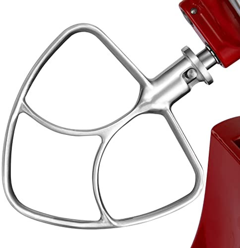 Gdrtwwh Frusta piatta in acciaio inox per mixer KitchenAid da 4,3-4,8 l, lavabile in lavastoviglie
