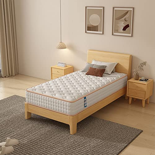 Stanew Matelas 90x190 Mousse 18 cm et Mousse A Mémoire Matelas,Parfait Soutien Haute Resilience Ultra Respirante, Réversible à Deux Faces (90 * 190 * 18)