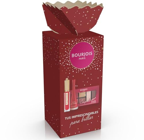 Bourjois Lippenstift Velvet Ink 08 + Nagellack 1 Sekunde 09 + Lidschattenpalette Coup de Coeur