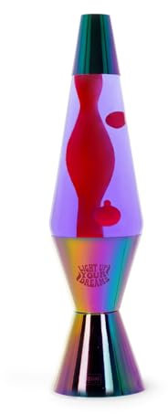 Legami - Lava Lamp Magmastic, Lampada Lava Effetto Rilassante, Liquido Viola Lava Rosso, Lampadine Incluse, Diametro 11 cm, Altezza 36,3 cm, Tema Holo Fairy