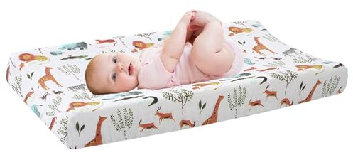 Funda Cambiador Bebe | Funda Para Cambiador Bebe | Funda Para Cambiador De Pañales De Bebé De Algodón | Cambiador Bebe Portátil Impermeable para Bebés Niños Y Niñas