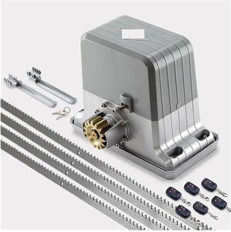 Abridor automático de puerta corredera Operador automático de puerta corredera de 1800KGS de Motor AC220V/110V como Motor de puerta de cierre de puerta (sensor, botón, lámpara, opcional) con teclado i