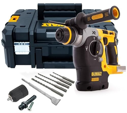 Dewalt DCH273NT XR 18v SDS Brushless Hammer Drill + SDS Bits Chisel + Chuck