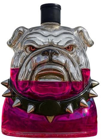 Decanter Per Whiskey - Caraffa per Vino Stile Bulldog Grande Capacità in,Servitore Alcolici Arredamento Casa per Uomo Bar Soggiorno Matrimoni Feste