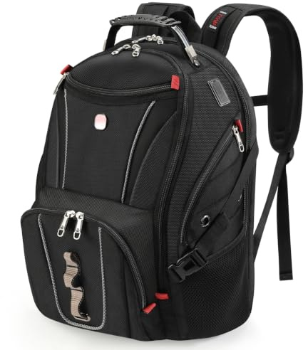 star cloud 17 Inch Travel Laptop Backpack,Business Tech Backpack with USB & Type-C Charging Port,180°TSA Friendly Travel College Work Backpack with Multiple Organizer Pockets for Men