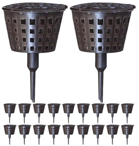 Beavorty Cestello di Fertilizzazione in Plastica con Coperchio, Set da 30 Pezzi, per Bonsai, Orchidee e Piante da Vivaio, Contenitore da Giardino per Fertilizzante Granulare