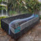 ESSORT Copertura Tavolo Esterno 315x160x74cm Copritavolo Esterno Impermeabile Telo Copri Tavolo per Esterno Antipolvere per Arredo Poliestere PVC Nero