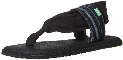 Sanuk Damen Yoga Sling 2 Sandale, Key-Ranch, Schwarz, 36 EU