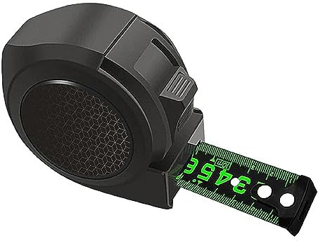 Cinta Métrica con Autolock,Cinta Métrica de Acero Fluorescente,Cinta Métrica Retráctil de Acero Inoxidable,Cinta Métrica de Precisión,Flexómetro Autobloqueante,Compacta y Ergonómica (5 m × 25 mm)