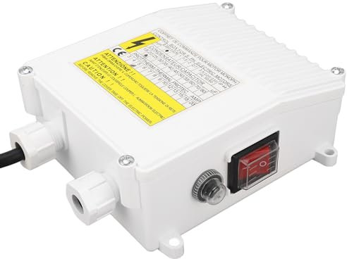 Accessori per pompe - Scatola di controllo 370W 20uf con protezione termica per pozzi profondi e pompa sommersa (Spina UE)