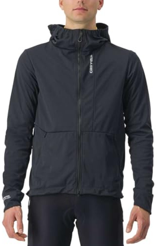 CASTELLI 4523523-085 TRAIL HOODIE JKT Jacket Unisex LIGHT BLACK Größe M