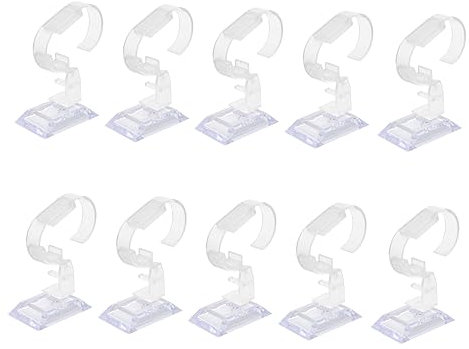 VALICLUD Supporto Regolabile Per Orologi in Plastica Trasparente Espositore Elegante Per Braccialetti E Orologi 10 Pezzi Per Vetrina Espositiva