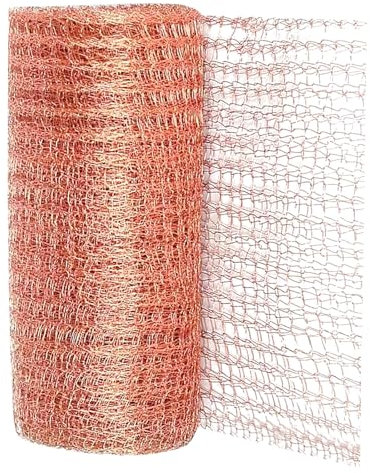 Nastro di rame contro le lumache da 12,7 cm x 12 m: Rete di rame WANDGU, recinzione contro le lumache in rame per la difesa delle lumache da giardino, barriera contro le lumache