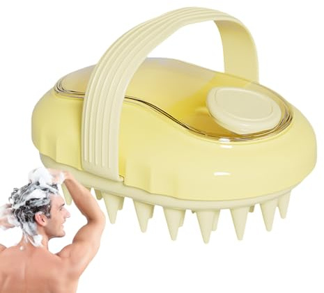 Massaggiatore per il cuoio capelluto, spazzola per shampoo | Cespugli per lavare i capelli - Esfoliatore per massaggio alla testa con setole in silicone per alleviare lo stress Home Spa Capelli secchi