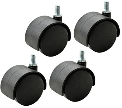 jojofuny 4Pcs Heavy Duty Replacement Computer Chair Wheels Caster Rollers for Office Furniture Stylish and Compatible with Carpet and Vinyl Surfaces
