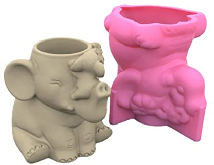 Blumentopf-Silikonform für Beton, Zement, DIY, Stifthalter, Heimdekoration