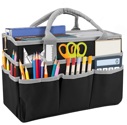 Desktop Art Craft Storage Bag, Foldable File Folder Tote Storage Organizer