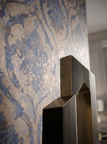 Newroom Papier Peint Intissé Bleu Salon Chambre Couloir Cuisine Bureau | facile à poser, finition mate, décoration murale, intissé résistant, pour Salon, Chambre, Couloir