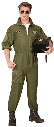 W WIDMANN MILANO Party Fashion - Kostüm Kampfjetpilot, Overall, Pilotenanzug, Uniform, Faschingskostüme
