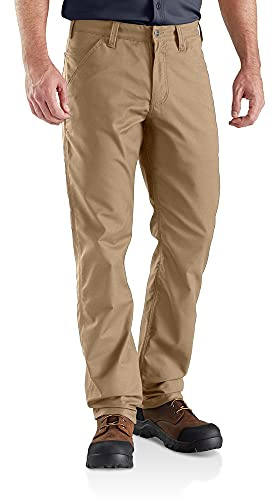 Carhartt, Herren, Rugged Professional-Serie Rugged Flex Lockere Canvas-Arbeitshose, Dunkles Khaki, W31/L34