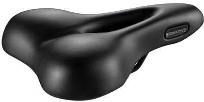 Selle San Marco BIOAKTIVE Trekking Open-Fit - Selle Ville, E-Bike & Trekking, Trou Anatomique Confort - Taille L2, Noir