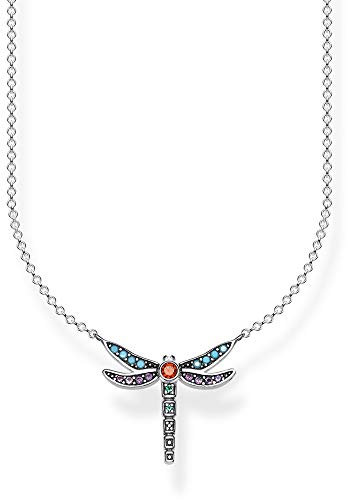 Thomas Sabo Damen Kette Libelle bunt 925 Sterling Silber KE1837-845-7-L45v