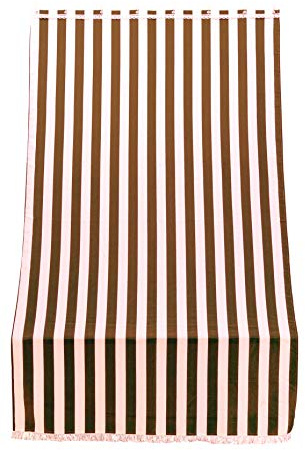 Linea Garden Friend Tenda Sole Porta c/Anelli Riga Marrone 140x250