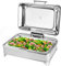 Scaldavivande Elettrico, 13L Chafing Dish da Tavolo, Contenitore Scalda-vivande Chafing Dish Elettrico per Mantenere il Cibo Fresco e Delizioso, 400W/220V