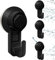 4 Piezas Ganchos Ventosa Fuerte,Ganchos De Ventosa De Vacío Fuertes Ganchos Ventosa Super Fuerte Ajustable Gancho De Succión De Baño De Cocina Para Colgar Llaves Abrigos Ropa Bolsos Ducha (Negro)