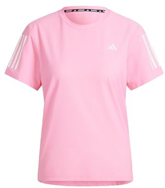 adidas Damen Own The Run Tee T-Shirt, Bliss Pink, M