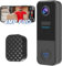 4MP FHD Türklingel mit Kamera Kabellos, Bextgoo Klingel mit Kamera Kabellos, 10000mAh Akka, PIR-Bewegungserkennung, 170° Sichtfeld, Nachtsicht, Unterstützt Alexa, SD & Cloud, IP67
