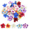 Lot de 100 fleurs artificielles hawaïennes, décoration de table, fête d'été, décoration de fleurs artificielles