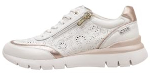Pikolinos Cantabria Deportivos Mujer | en Cuero | Extraligero | Memory Foam en Color Blanco