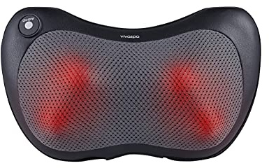 Vivitar - Shiatsu Neck and Shoulder Massager with Heat and Deep Kneading