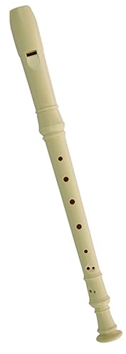 sopran blockflöjt 8-håls Sopranblockflöjt/flöjtstudent För Nybörjare (Color : White)