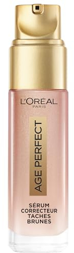 L'Oréal Paris Sérum anti-âge, soin hydratant contre les taches de vieillesse et les taches pigmentaires, fluide raffermissant et éclaircissant Golden Age Rapid Corrector, 1 x 30 ml
