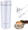 SPORWAY Mini Wasserkocher Reisewasserkocher Tragbarer: 475ml 300W Klein Reise Wasserkocher 4 Temperaturen, 3-in-1 Edelstahl Mini Wasserkocher für Unterwegs Milch Kaffee Wasser Teezubereitung