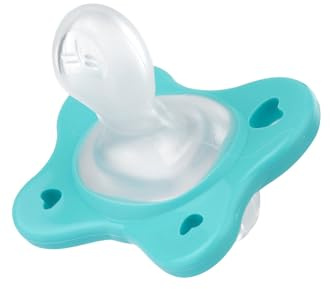 Chicco Dual Soft silikonnapp 6–16 månader, tvåfärgad, set med två mjuka nappar, stöder andning och främjar munnens korrekta utveckling, 2 stycken, baby boy