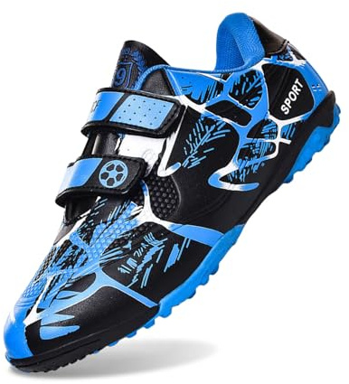 Générique Chaussures de Football Garçon Fille Chaussures de Futsal Professionnelles avec Crampons Adolescents Antidérapants pour l'entraînement Enfant Chaussures de Sport
